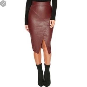 Burgundy Pencil Skirt NWT